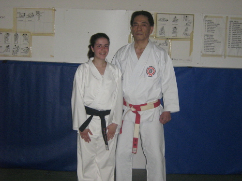 Jullia with Sensei Ishino
