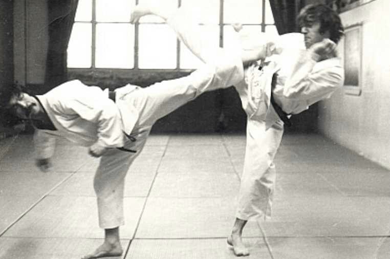 SHIHAN Shigeru Ishino & Wayne Donivan at Seidokwan 1970's